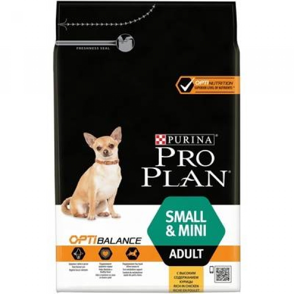 Purina Pro Plan для взрослых собак мелких и карликовых пород, с высоким содержанием курицы